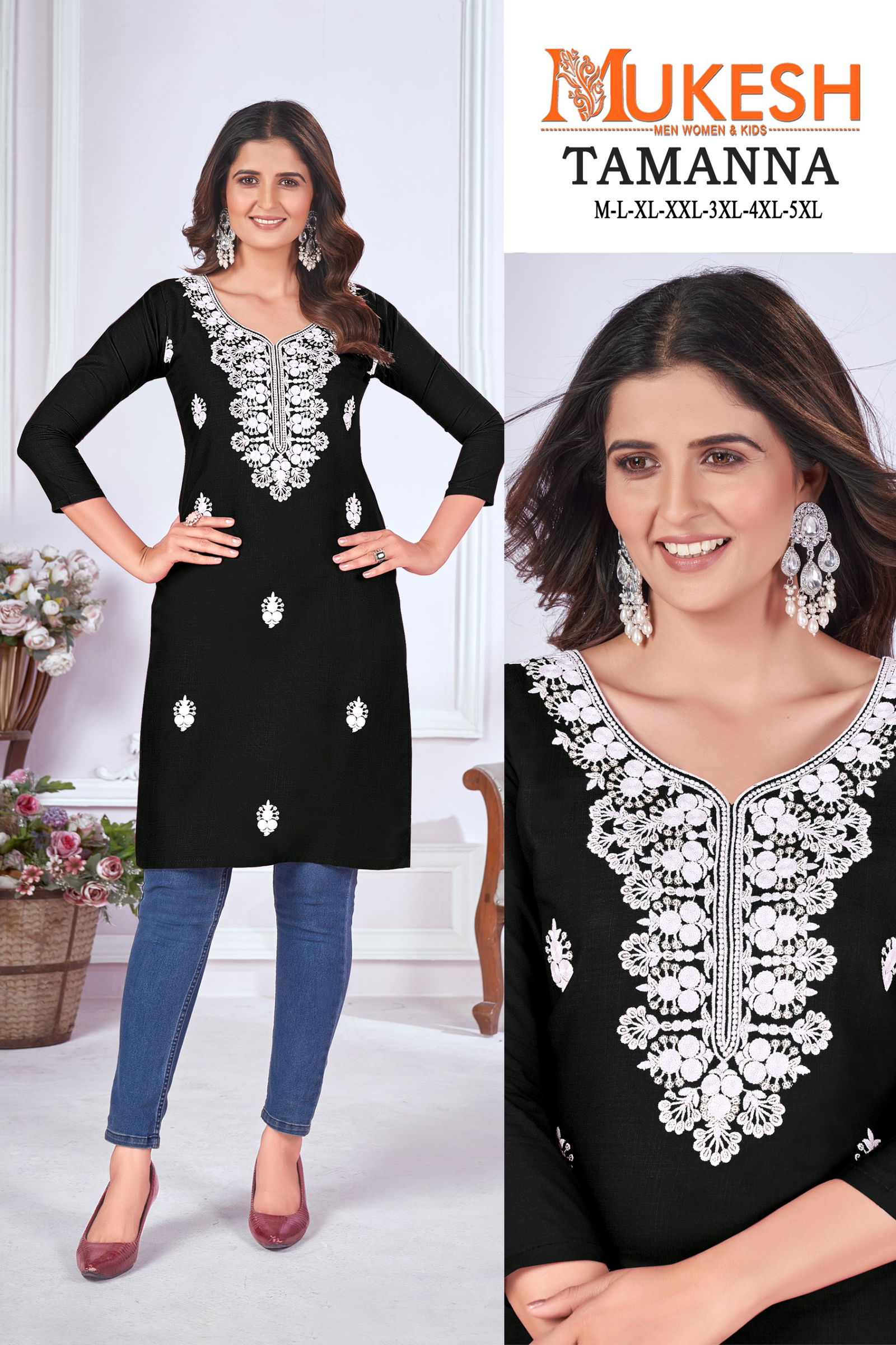 Tamanna Magic Cotton Slub Embroidery Kurti Wholesale Market In Surat